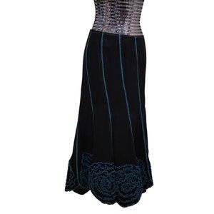 Mermaid skirt with rosettes